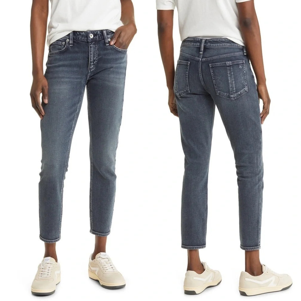 Rag & Bone Cate Mid Rise Ankle Skinny Jeans Ziggy Denim Casual Women’s 24